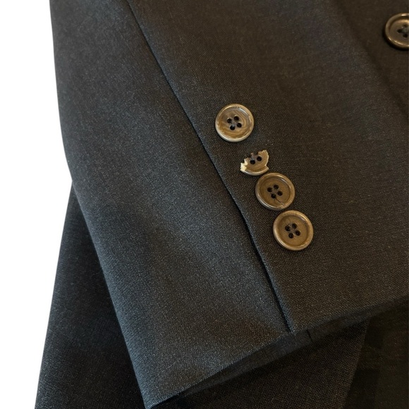 Brooks Brothers 346 Stretch Men’s 37R Gray Suit Jacket Sport Coat Blazer Modern - Picture 9 of 9